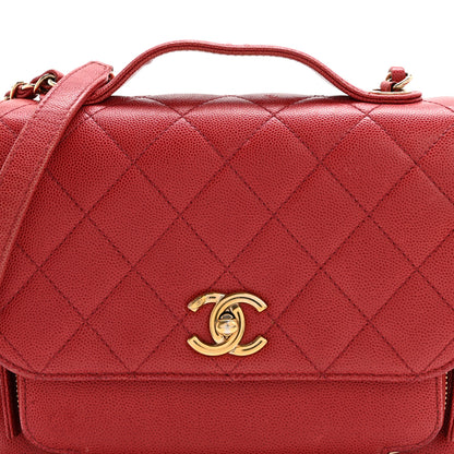 Chanel Caviar Quilted Medium Business Affinity Flap Red 8 of 16