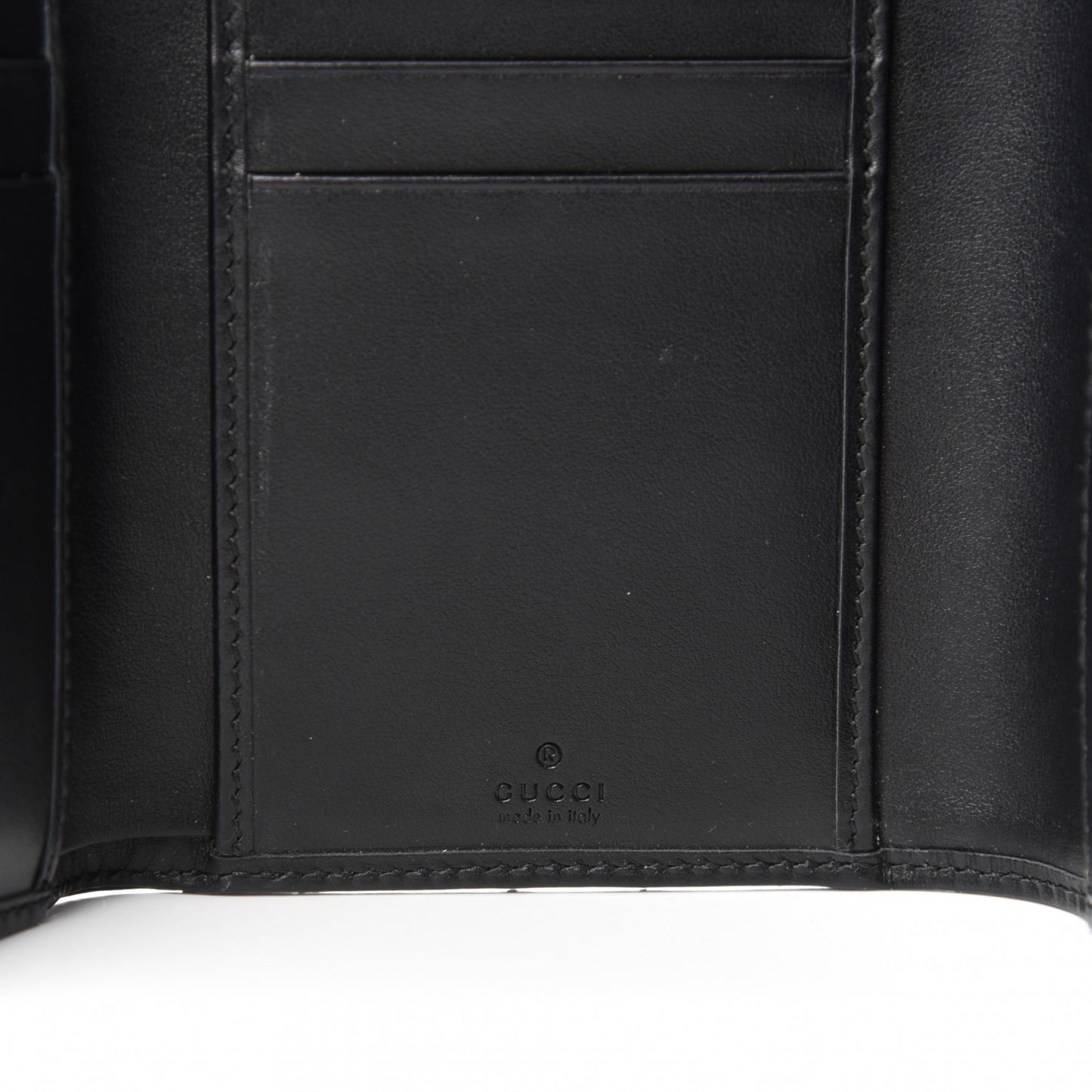 Calfskin Matelasse GG Marmont Wallet Black