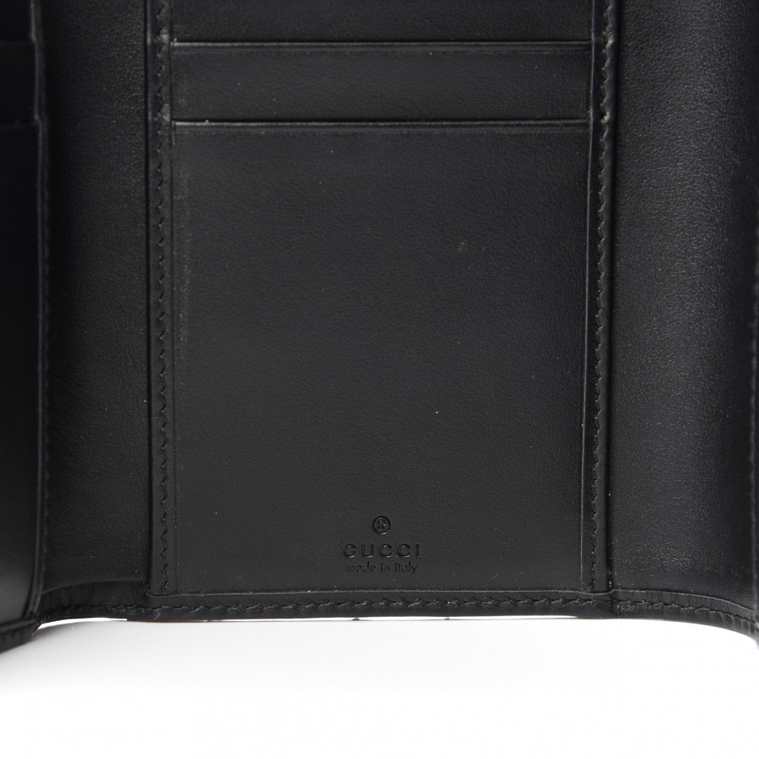 Gucci Calfskin Matelasse GG Marmont Wallet Black 6 of 7