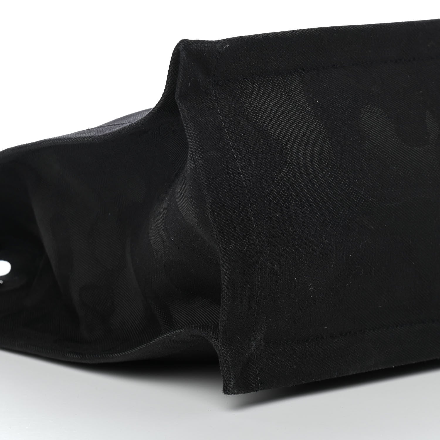 Saint Laurent Linen Calfskin Rive Gauche Tote Black 8 of 9