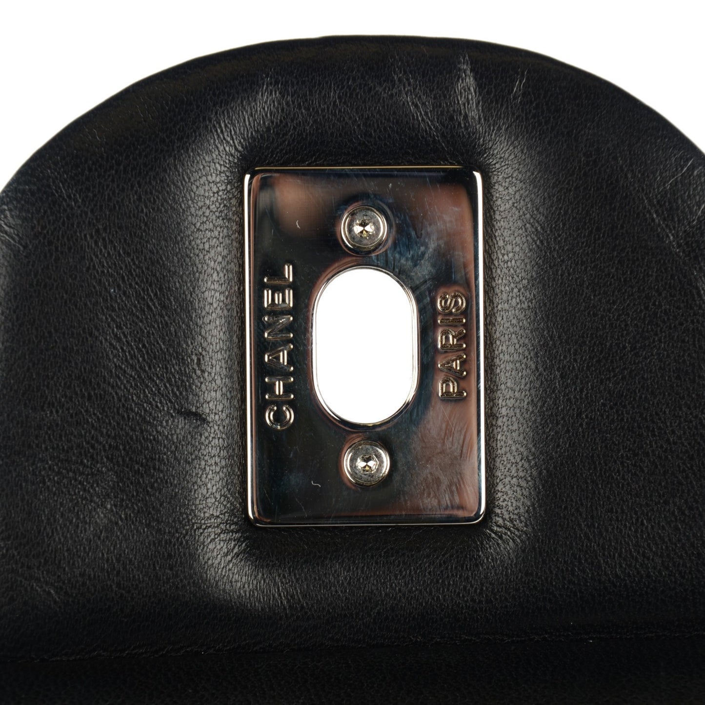 Lambskin Quilted Maxi Single Flap Black