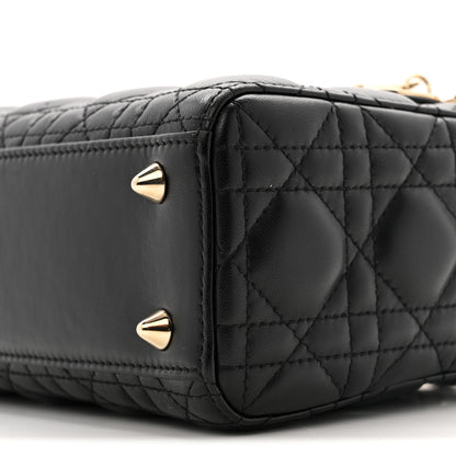 Christian Dior Lambskin Cannage Small My ABCDior Lady Dior Black 10 of 14