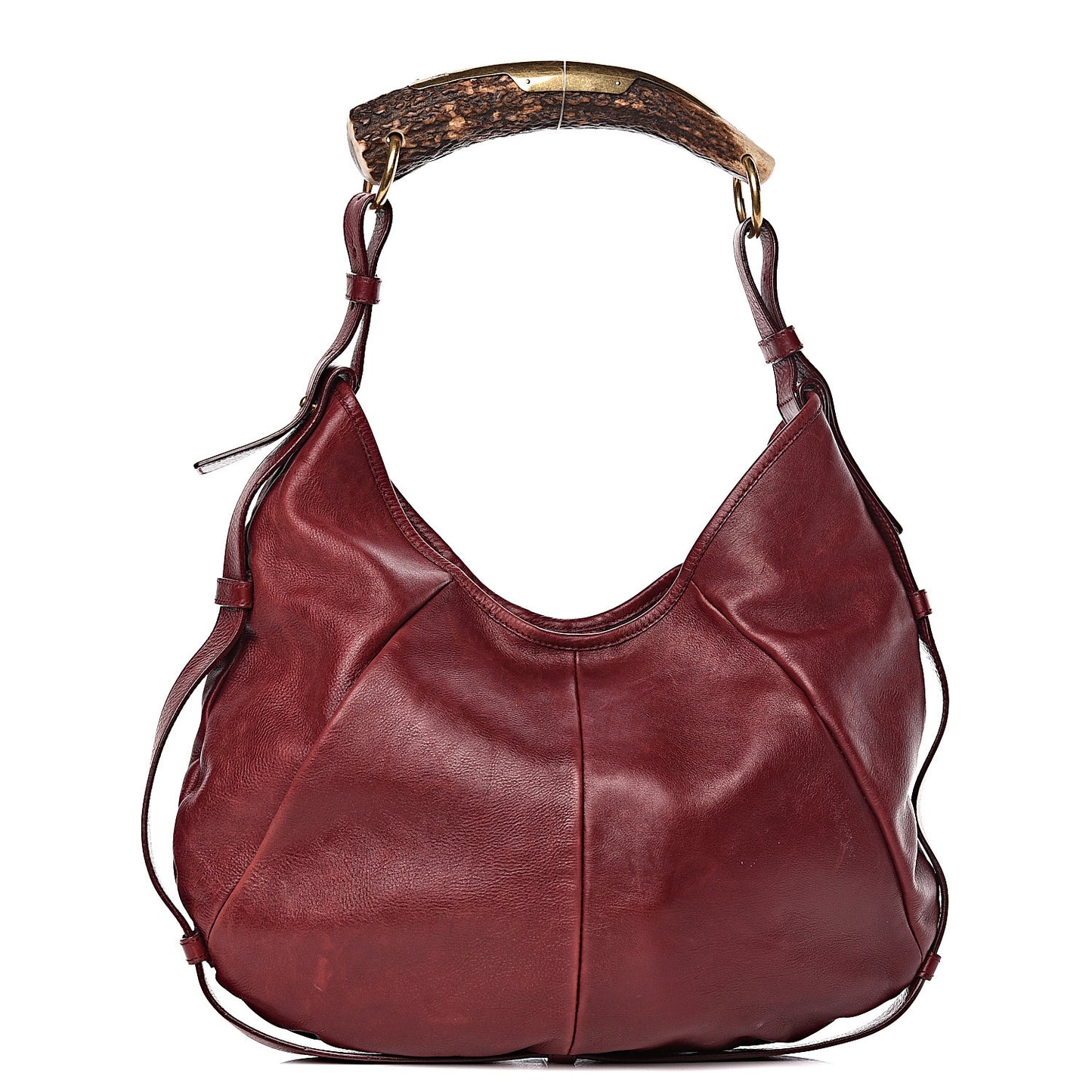 Buffalo Medium Mombasa Horn Bag Red