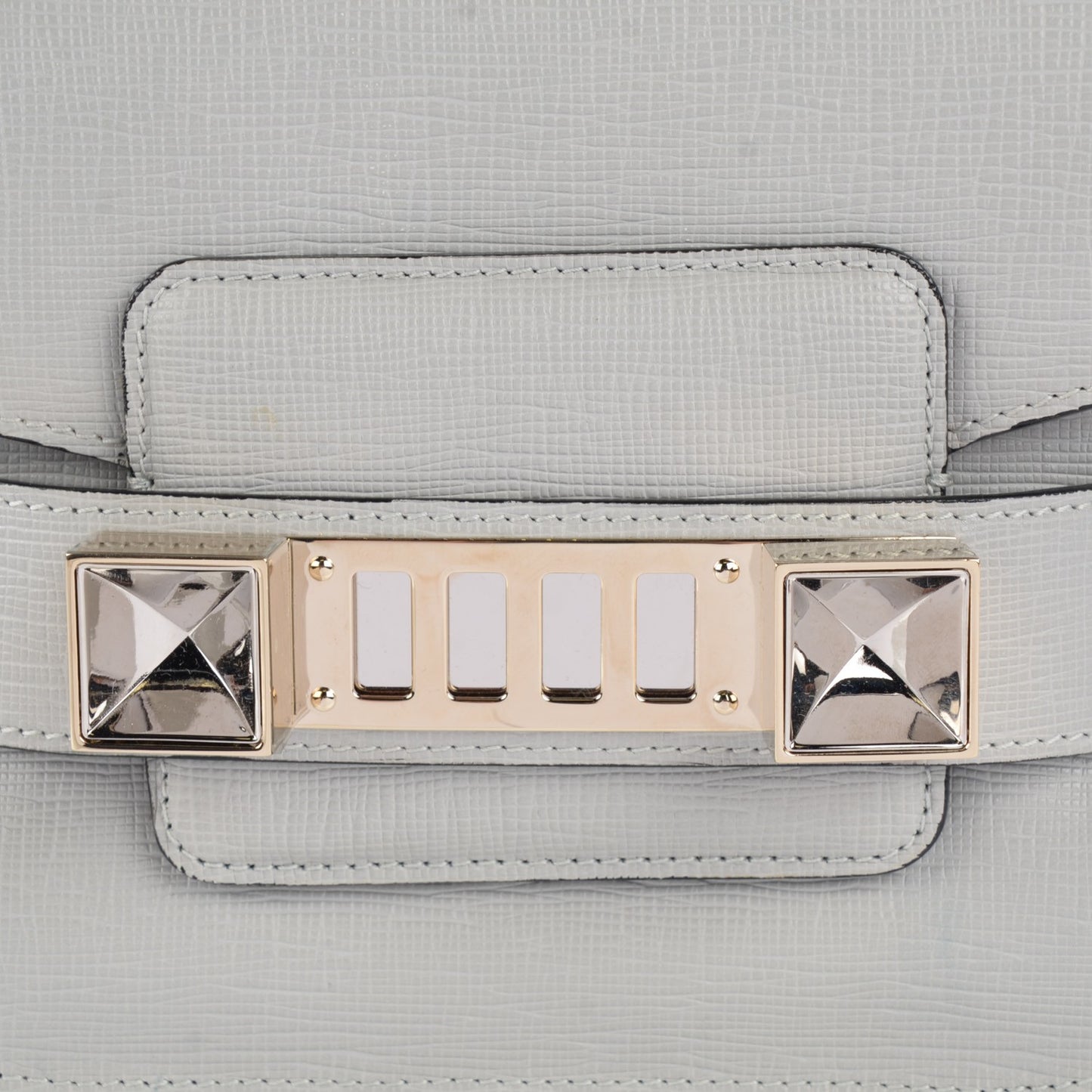 Saffiano PS11 Tiny Shoulder Bag Icy Pearl