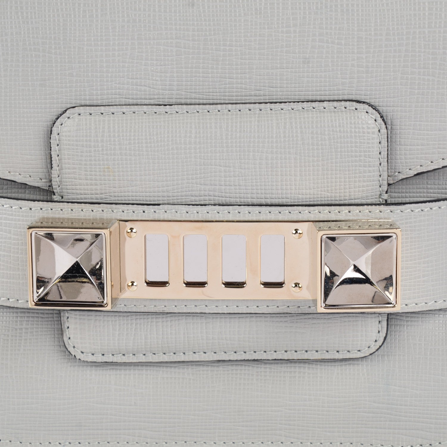 Proenza Schouler Saffiano PS11 Tiny Shoulder Bag Icy Pearl 7 of 11