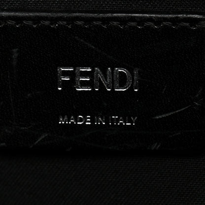 Fendi Vitello Century Bi-Color FF 1974 Embossed Belt Bag Maya Black 6 of 10