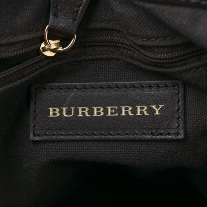 Burberry Haymarket Check Medium Golderton Tote Chocolate 6 of 10