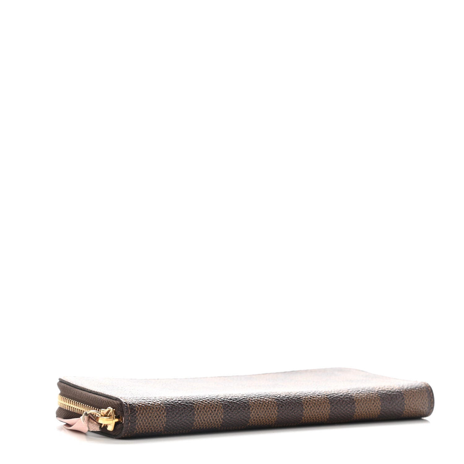 Louis Vuitton Damier Ebene Clemence Wallet Rose Ballerine 4 of 11