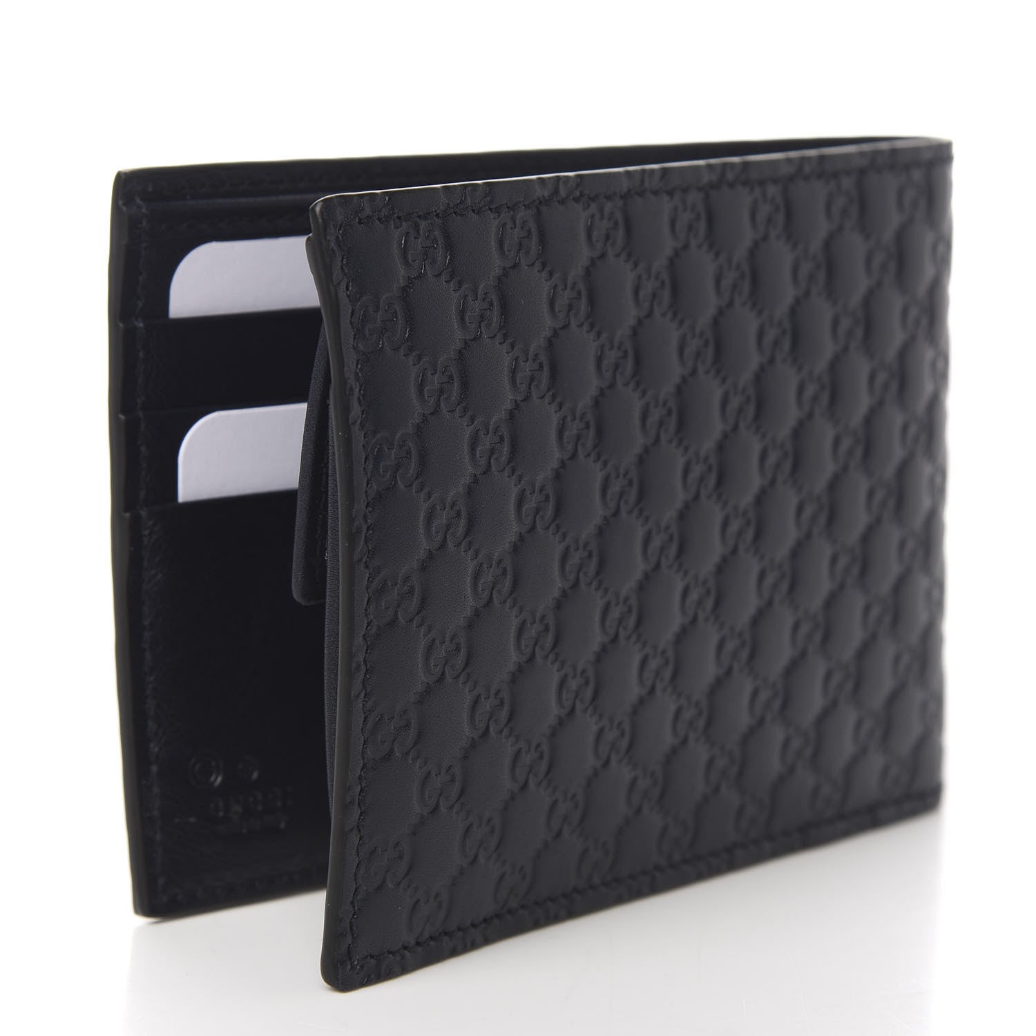 Gucci Microguccissima Bi-Fold Wallet Navy Blue 2 of 7