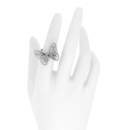 Messika 18K Black Gold Diamond Arabesque Butterfly Ring 53 6.25 2 of 5