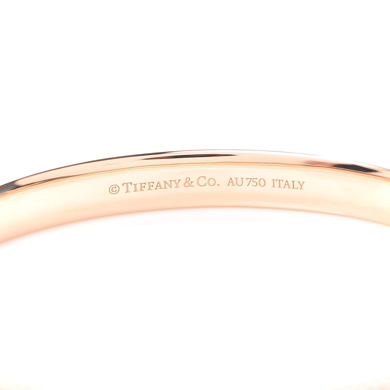 Tiffany 18K Rose Gold Diamond T Hinged Pave Bracelet 4 of 6