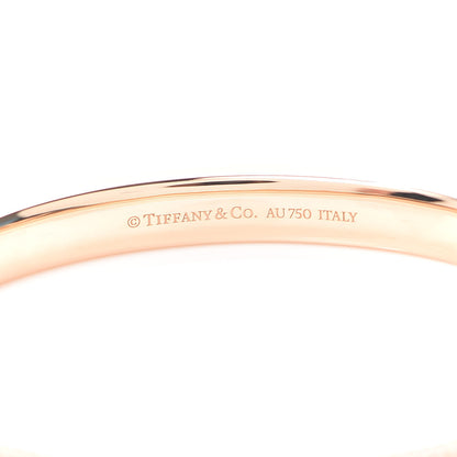 Tiffany 18K Rose Gold Diamond T Hinged Pave Bracelet 4 of 6