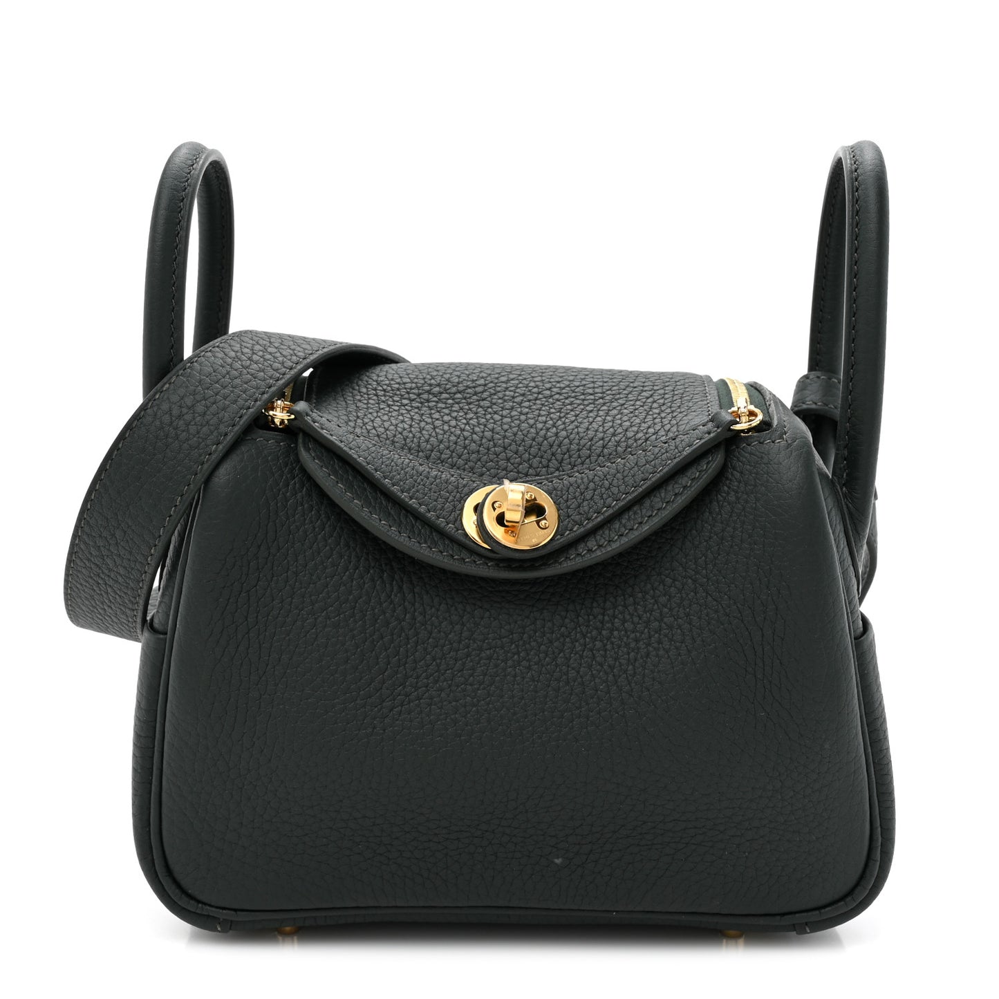 Taurillon Clemence Mini Lindy 20 Vert Fonce