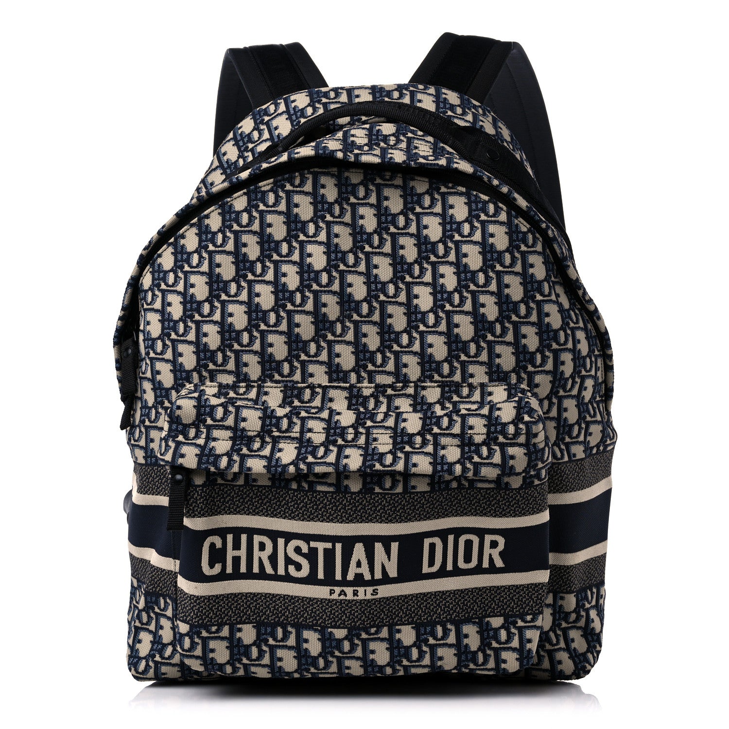 Christian Dior Oblique Diortravel Backpack Blue 1 of 11