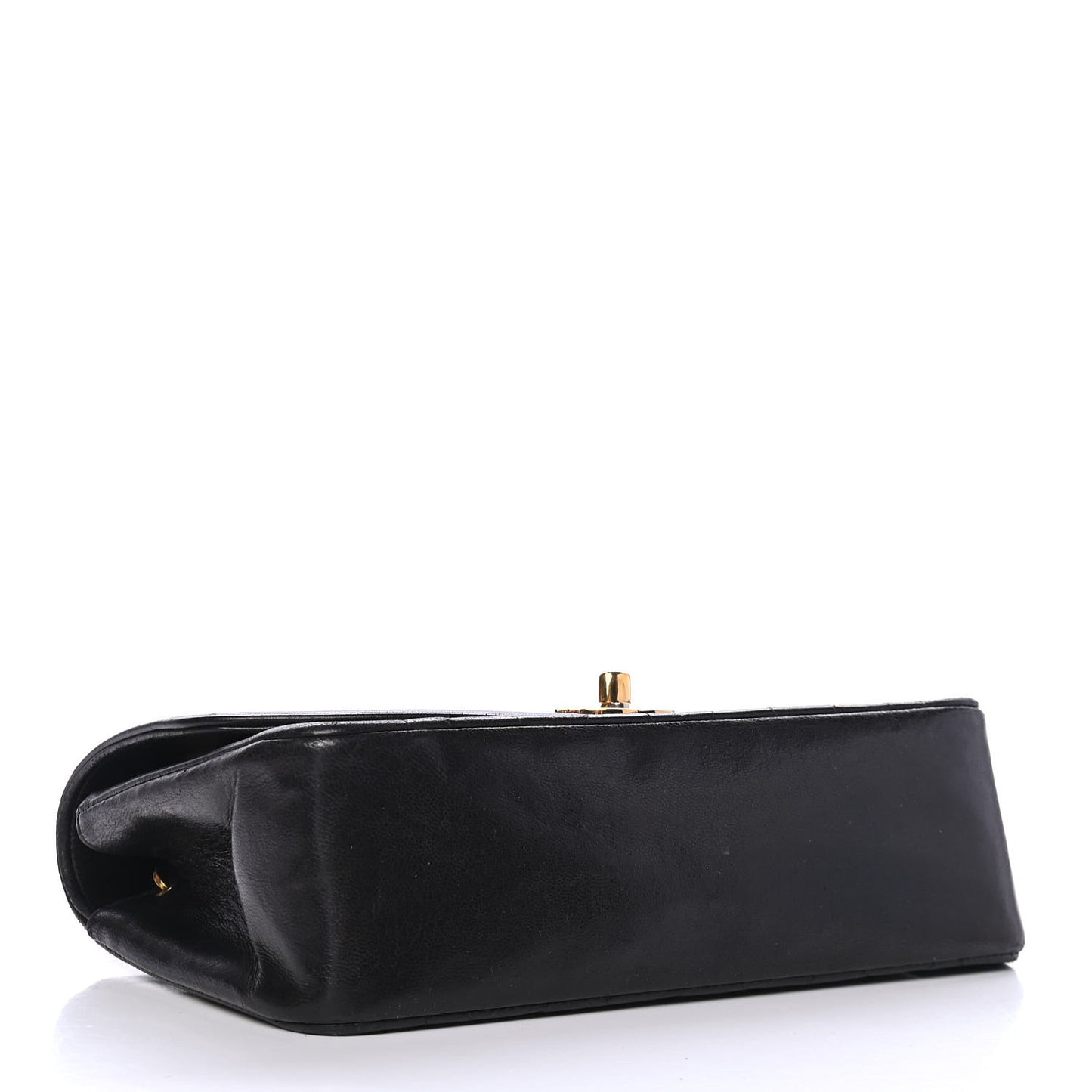 Lambskin Quilted Small Single Flap Black