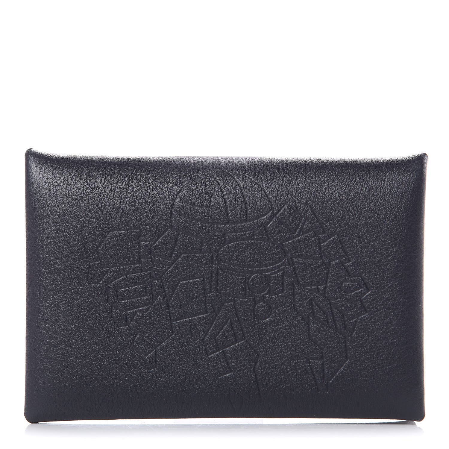 Hermes Evercolor Calvi Robot Card Case Bleu Indigo 1 of 8