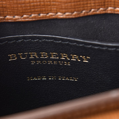 Burberry Derby Calfskin Small Square Buckle Belt Bag Tan Black 7 of 18