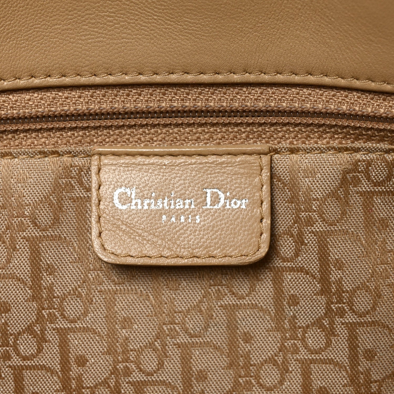 Christian Dior Lambskin Cannage Large Lady Dior Shopper Tote Beige 6 of 13