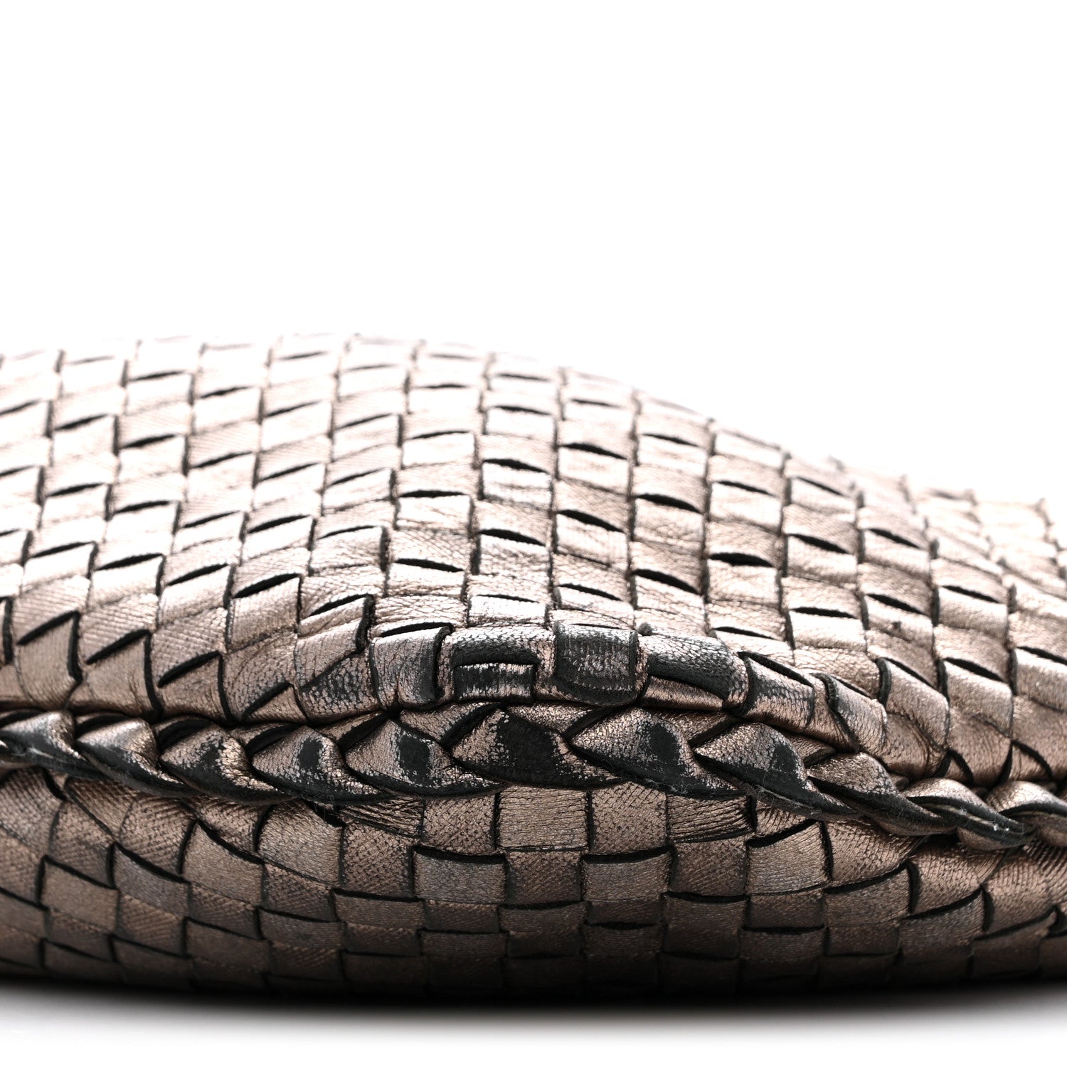 Bottega Veneta Metallic Nappa Intrecciato Medium Veneta Hobo Pewter 10 of 13