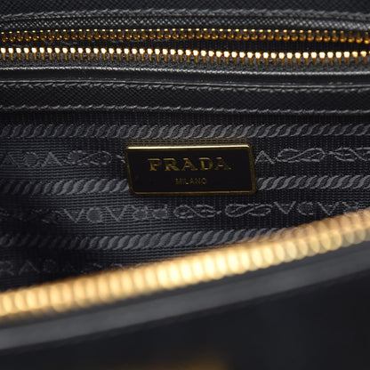 Prada Saffiano Small Galleria Double Zip Tote Black 6 of 16