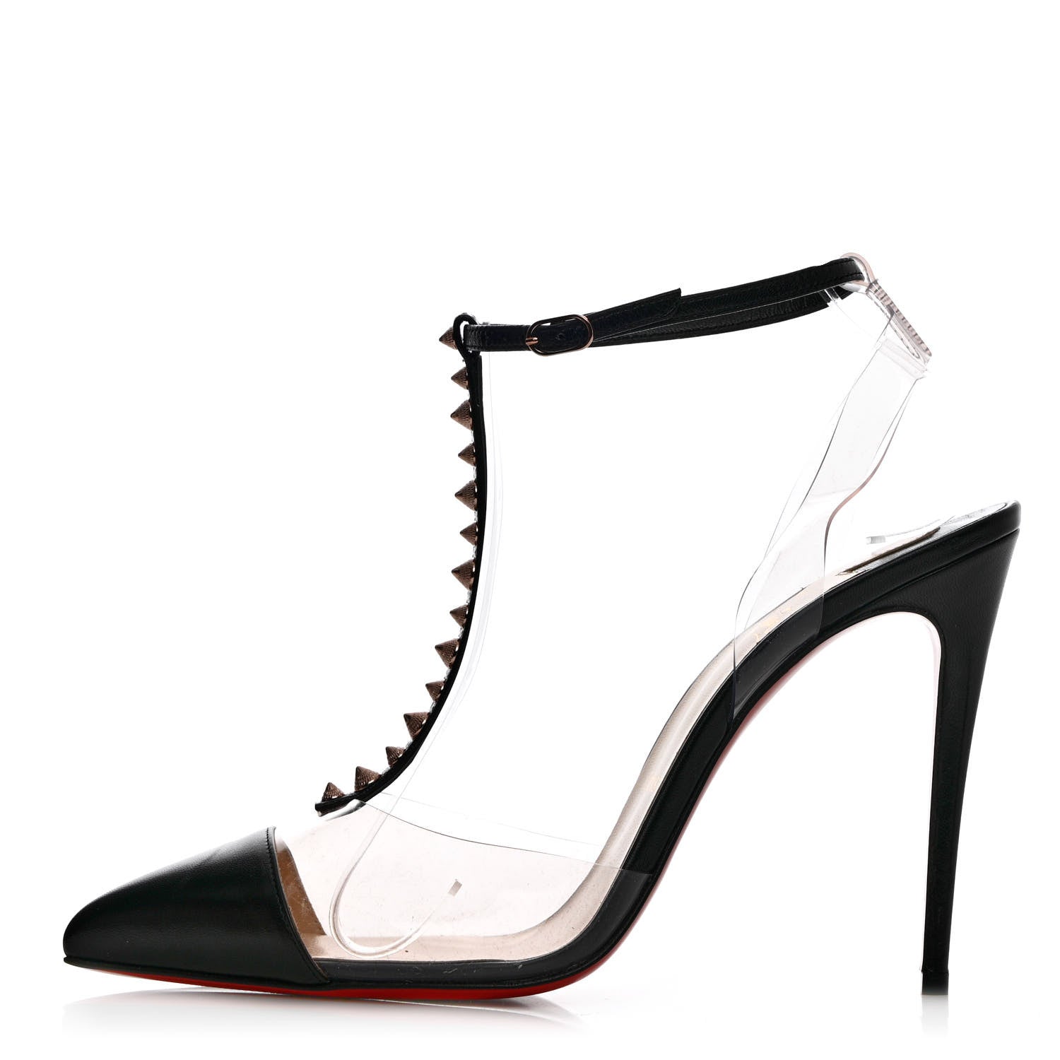 Christian Louboutin Kid PVC Nosy Spikes 100 Pumps 39 Black 1 of 10