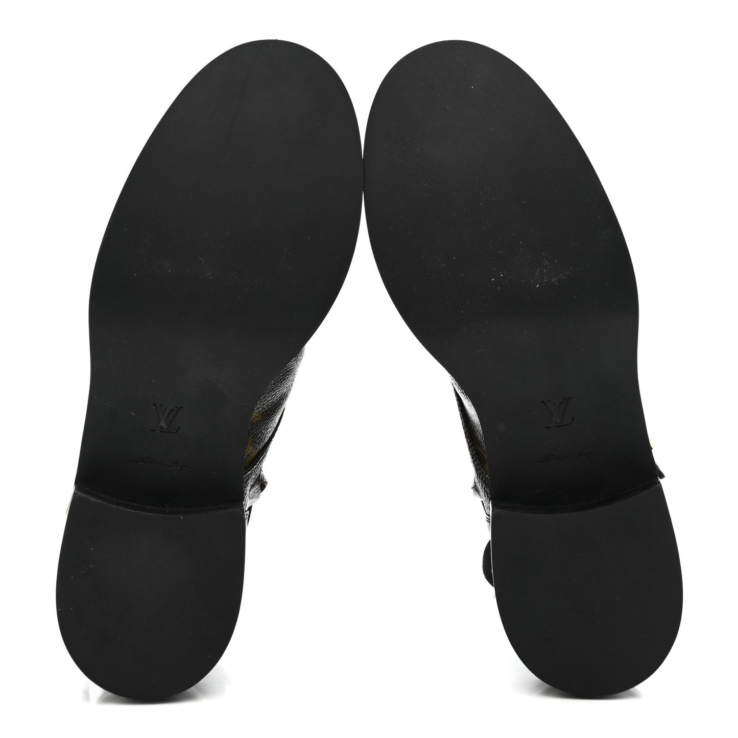 Calfskin Monogram Wonderland Flat Ranger Boots 39 Black