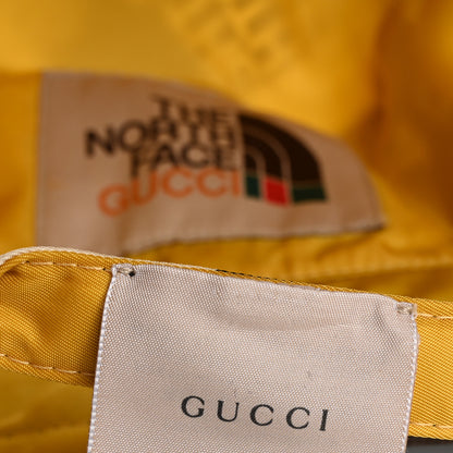 Gucci X THE NORTH FACE Nylon Reversible Self-Tie Bucket Hat M Black Yellow 10 of 16