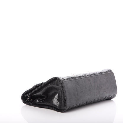 Chanel Crumpled Grained Calfskin Jumbo CC Crave Flap Black 4 of 7
