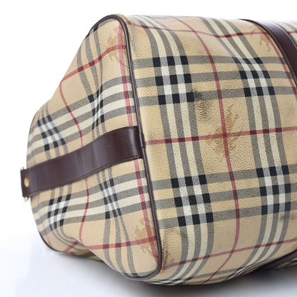 Burberry Haymarket Check Duffle Bag Brown 7 of 17