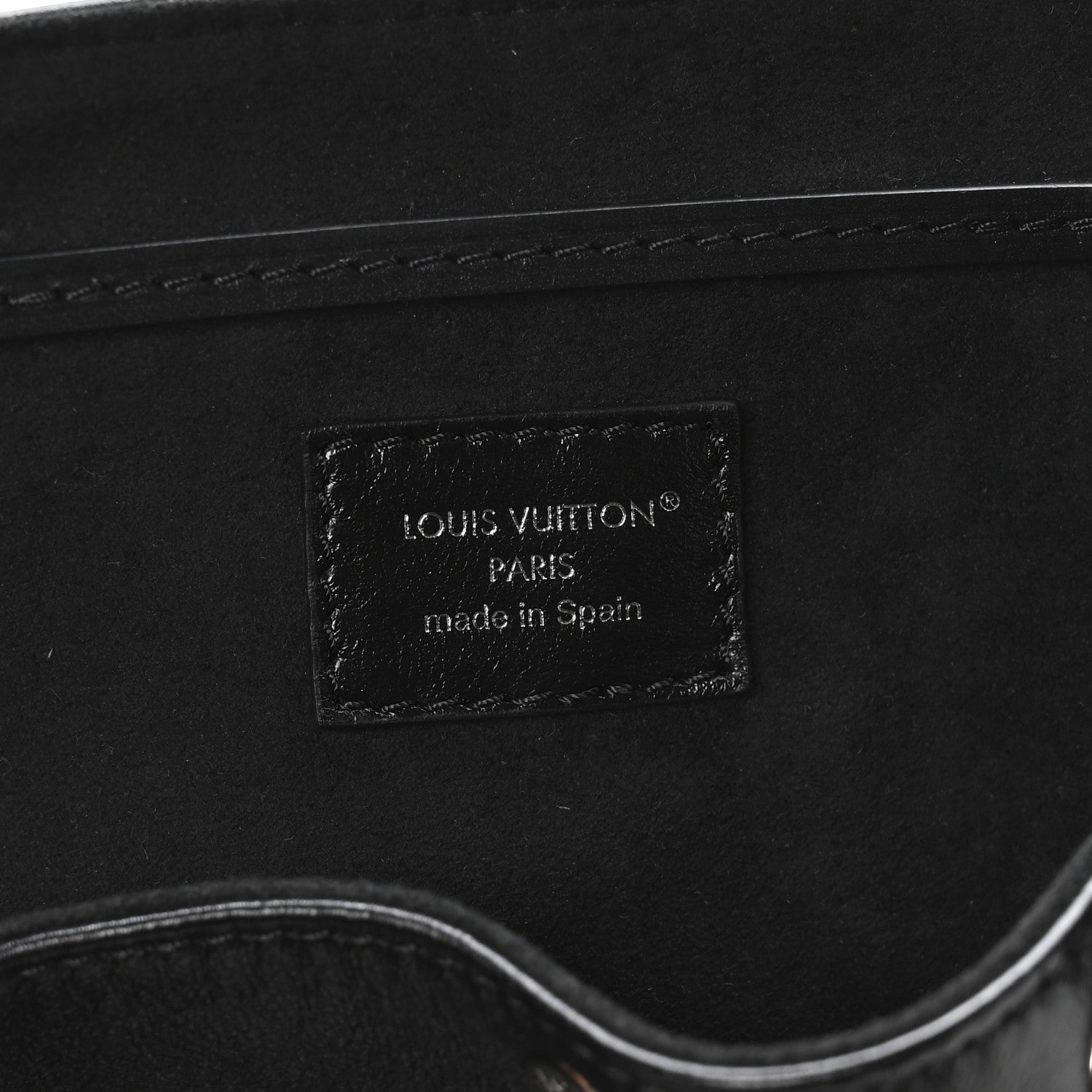 Louis Vuitton Lambskin Monogram Montsouris Vibe PM Black 6 of 9