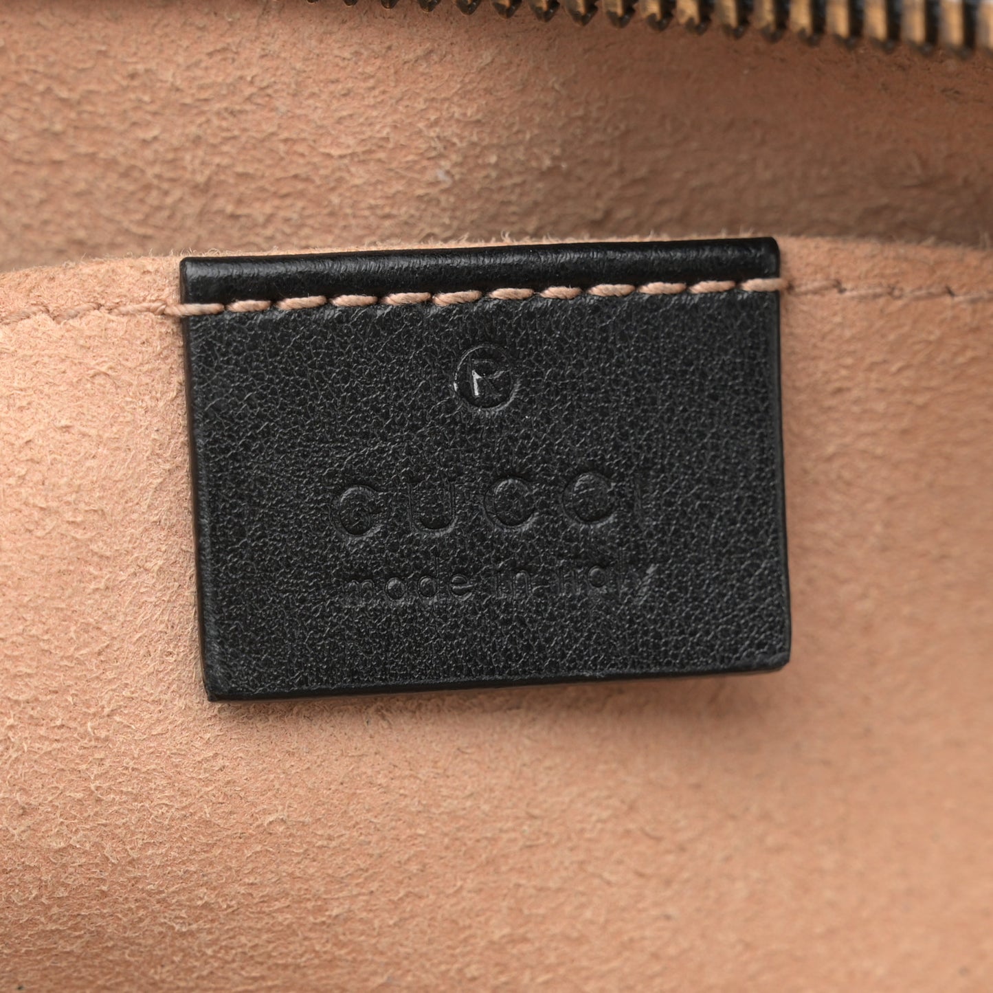 Calfskin Matelasse Small GG Marmont Chain Shoulder Bag Black