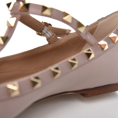 Valentino Garavani Nappa Rockstud Cage Ballerina Flats 41.5 Poudre 8 of 8