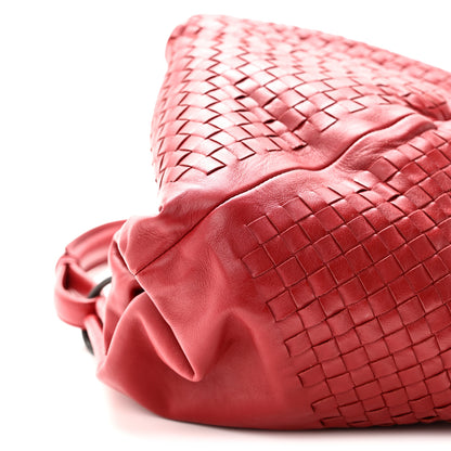 Bottega Veneta Nappa Intrecciato Aquilone Fortune Cookie Hobo Red 8 of 9