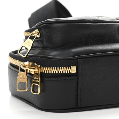 Louis Vuitton Calfskin Monogram Embossed Utility Crossbody Black 11 of 13