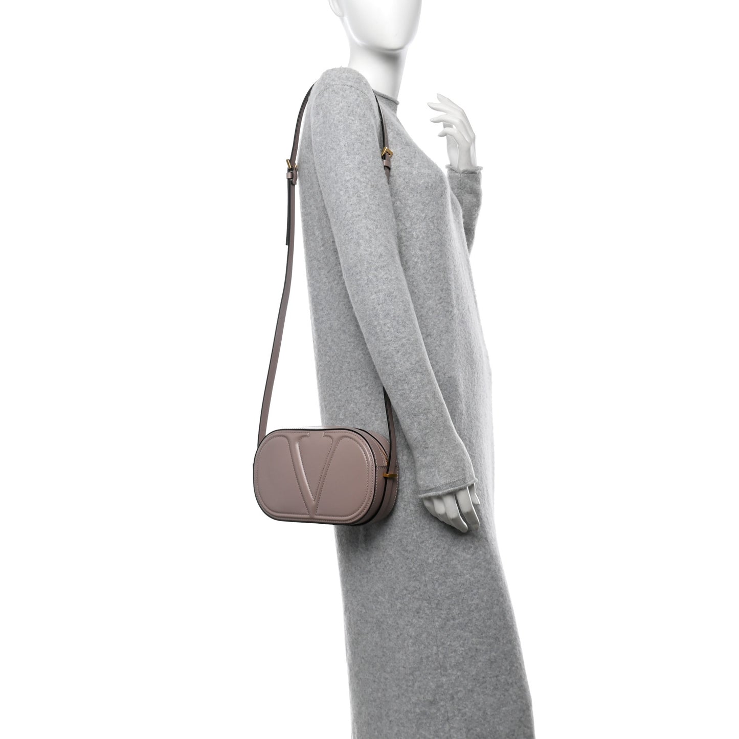 Calfskin VLogo Walk Crossbody Poudre