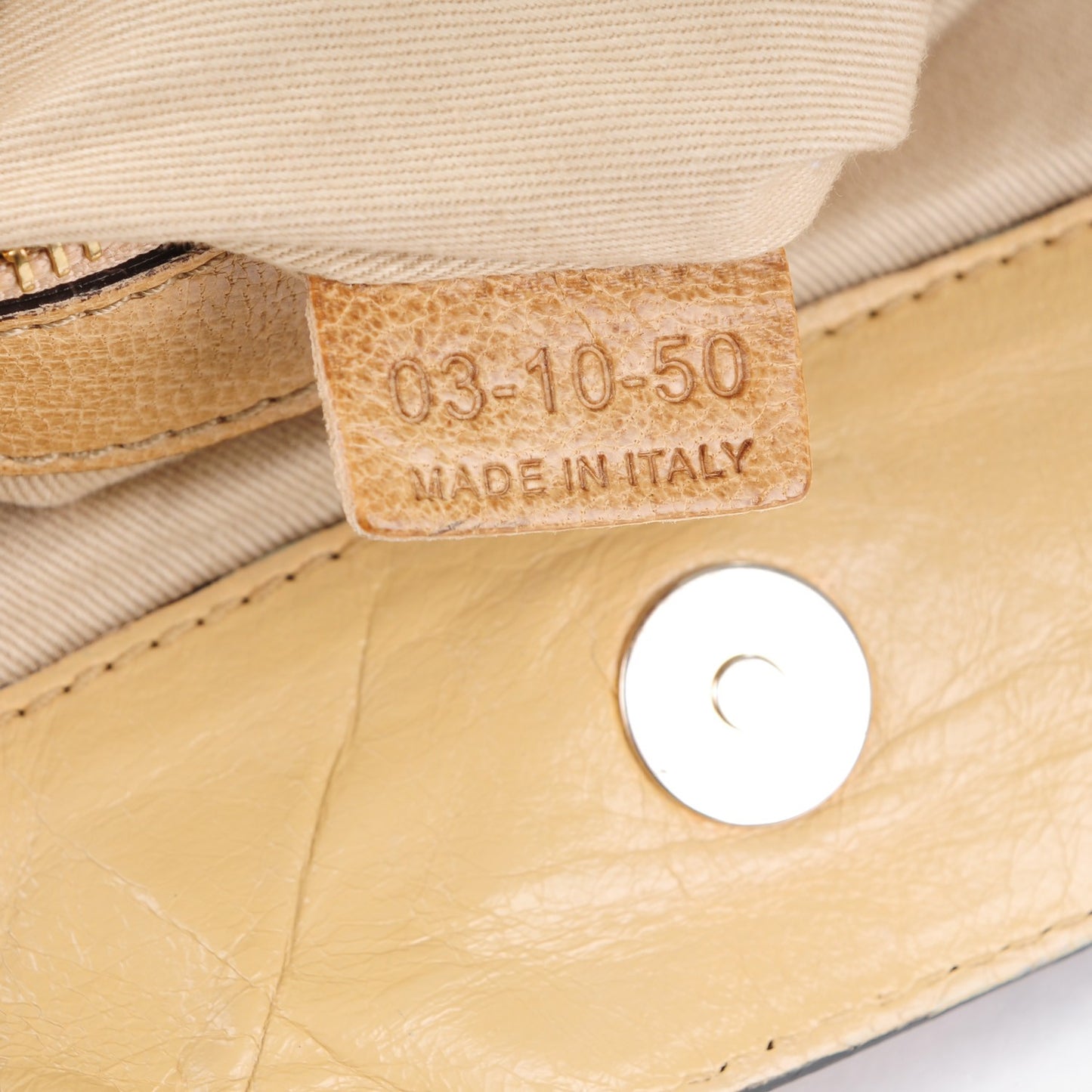 Lambskin Heloise Hobo Beige