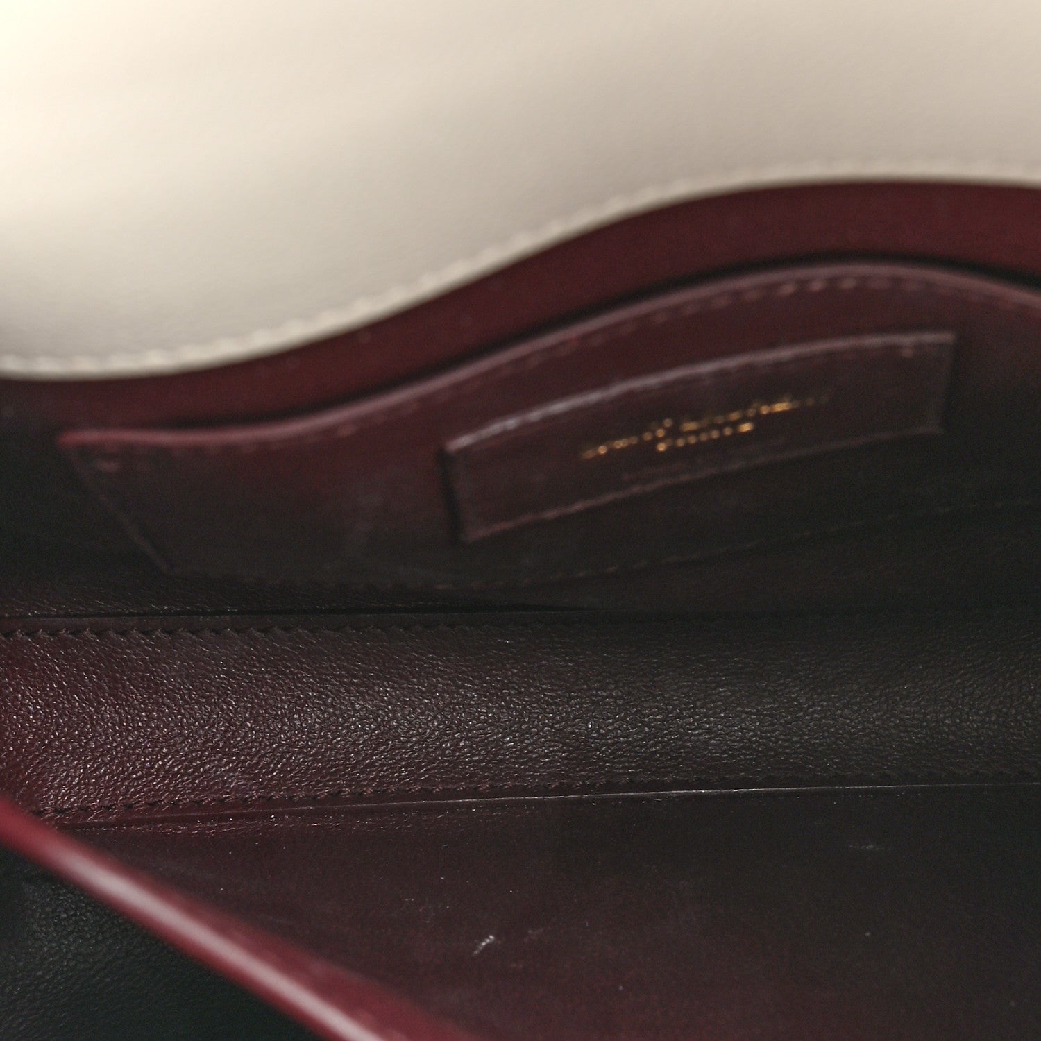 Saint Laurent Grain de Poudre Mini Classic Monogram Cassandra Top Handle Crema Soft 6 of 19