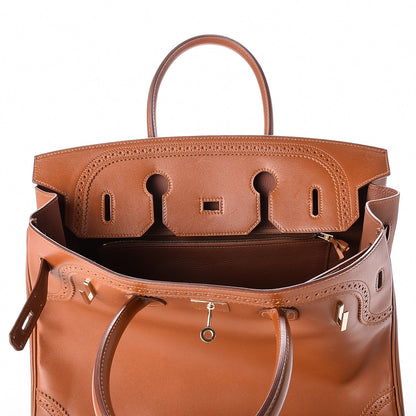 Hermes Tadelakt Ghillies Birkin 35 Fauve 8 of 29