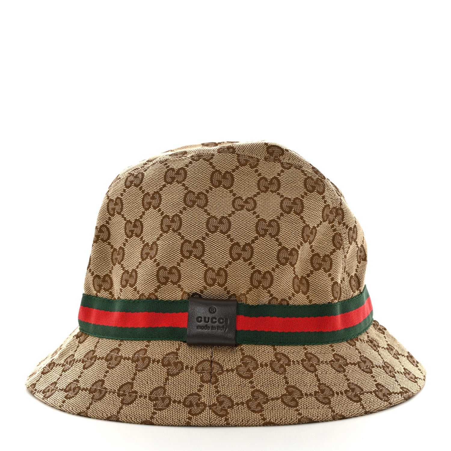 Gucci Monogram Web Bucket Hat M Brown 3 of 8