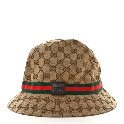 Gucci Monogram Web Bucket Hat M Brown 3 of 8