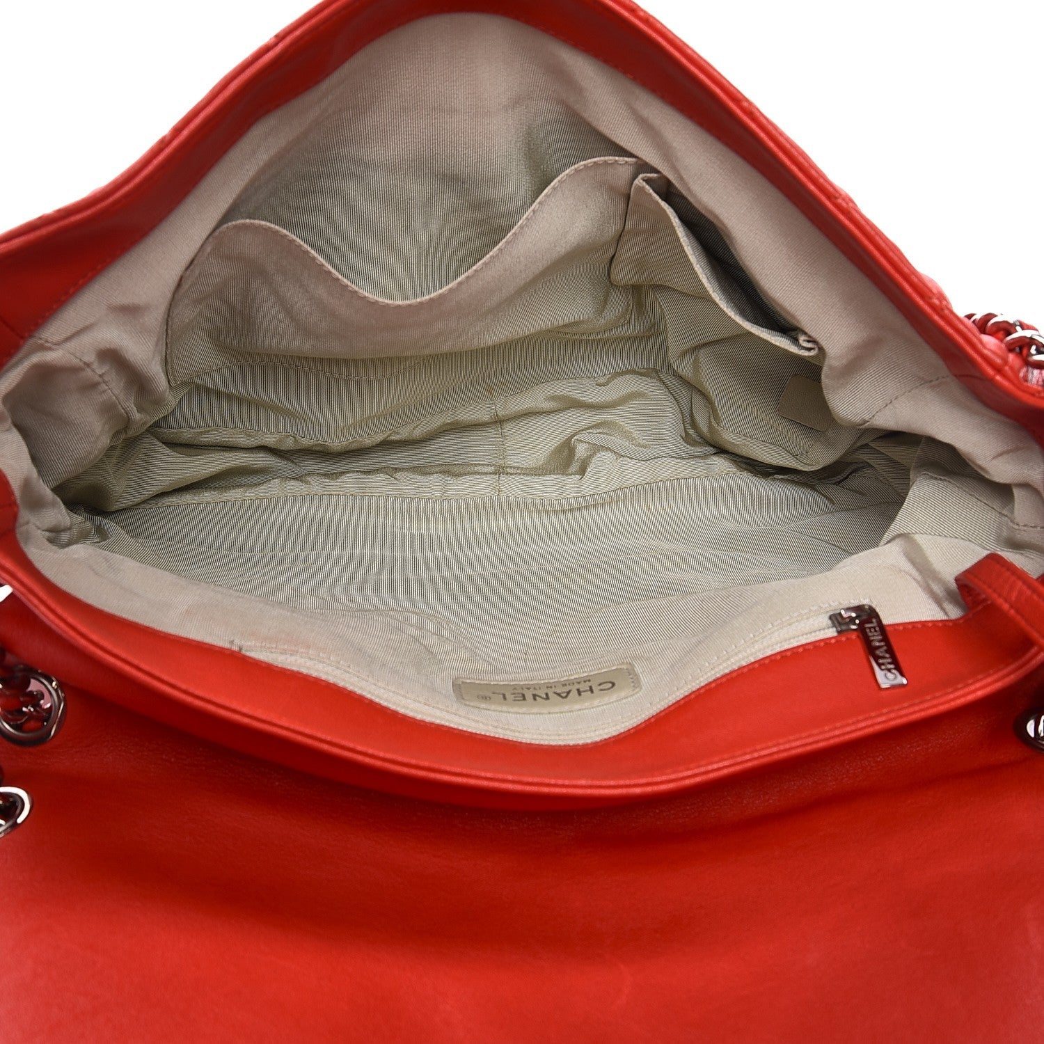 Chanel Washed Lambskin Quilted Maxi Chain Around Flap Red 5 of 11