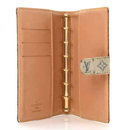 Louis Vuitton Mini Lin Small Ring Agenda Cover Blue 5 of 10