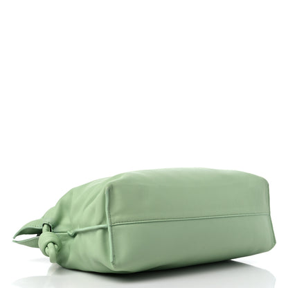 Loewe Nappa Calfskin Flamenco Knot Clutch Green 4 of 10