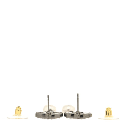 Chanel Crystal Pearl CC Drop Earrings Ruthenium 3 of 4