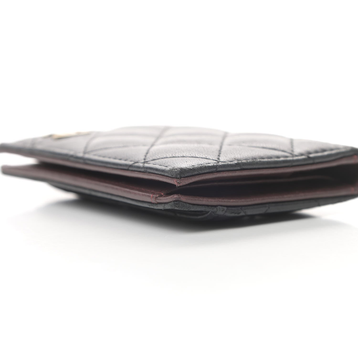 Chanel Lambskin Quilted Card Holder Wallet Black 11 of 12