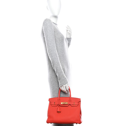 Hermes Togo Birkin 30 Capucine 2 of 12