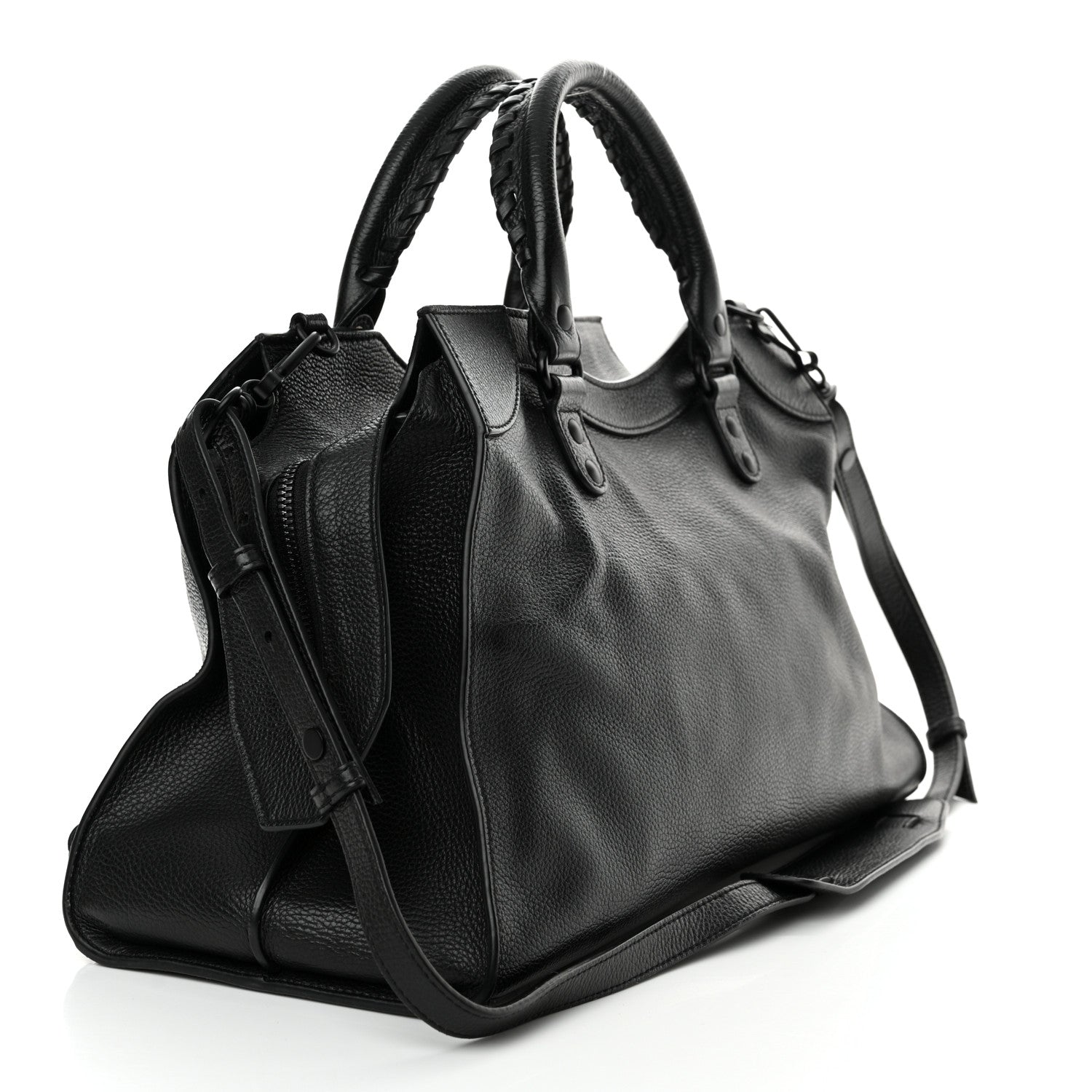 Balenciaga Grained Calfskin Black Hardware Neo Classic City Black 3 of 20
