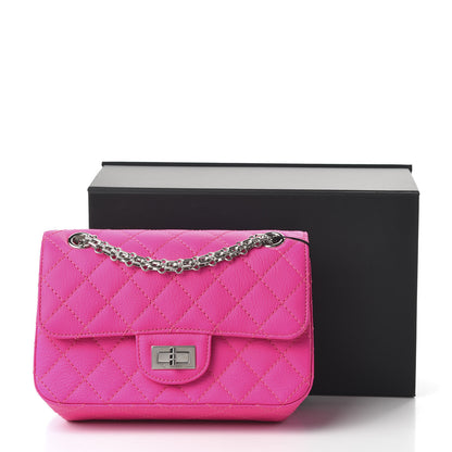 Chanel Goatskin Quilted 2.55 Reissue Mini Flap Fluorescent Pink 11 of 11