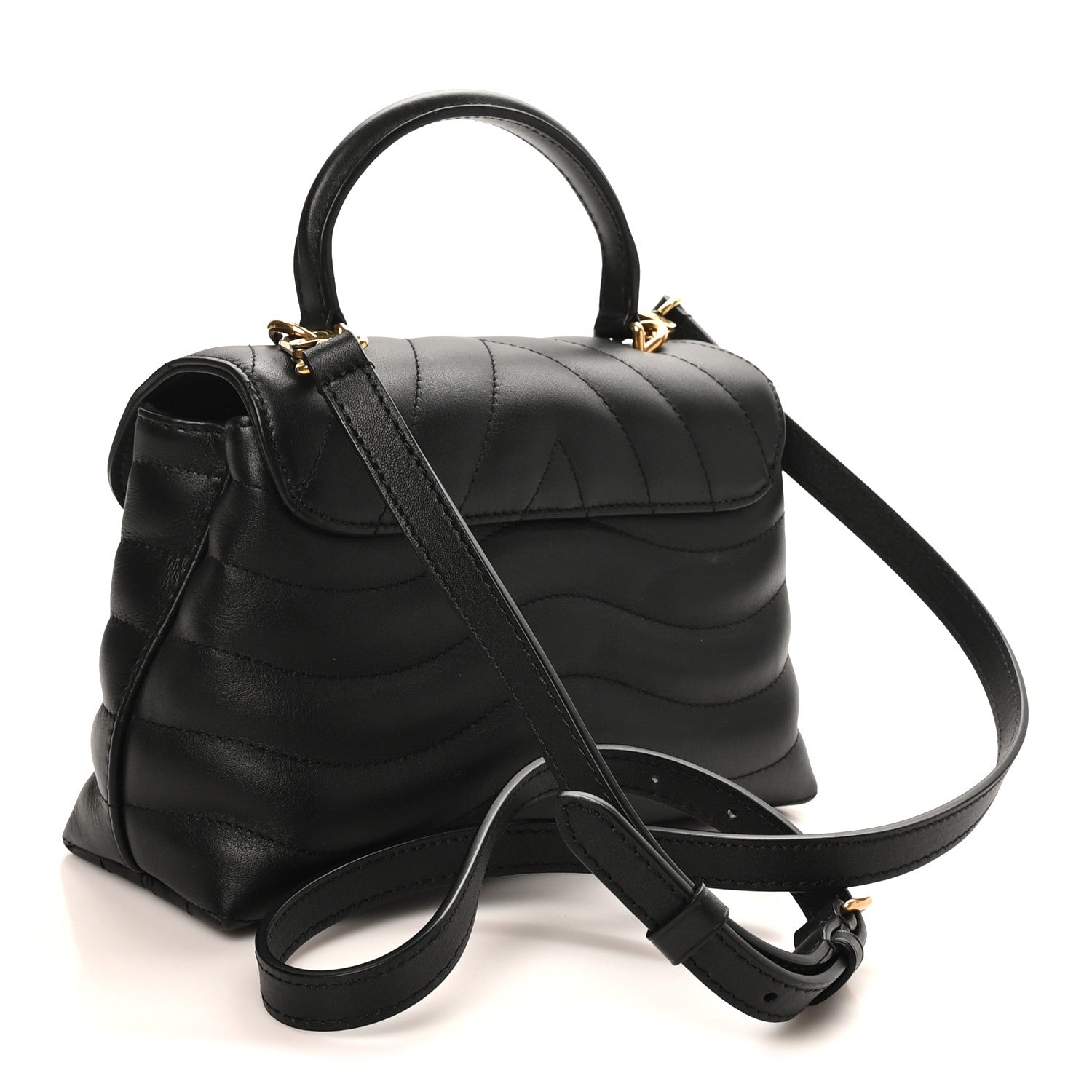 Louis Vuitton Calfskin Hold Me New Wave Black 3 of 9