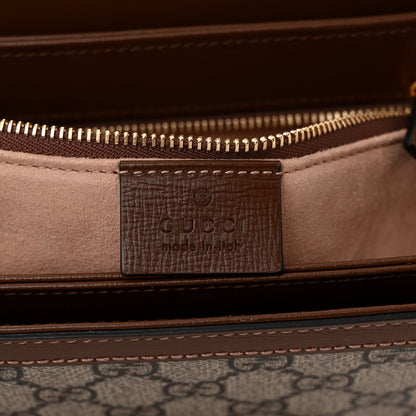 Gucci GG Supreme Monogram Horsebit 1955 Shoulder Bag Beige Brown Sugar 6 of 10